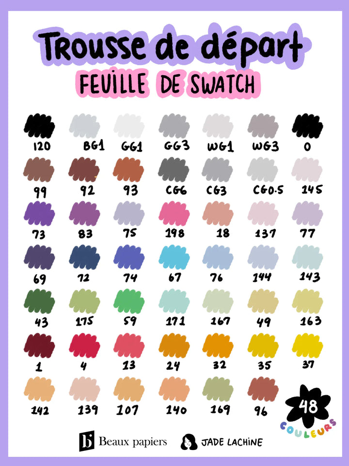 Trousse de départ - 48 marqueurs à l&