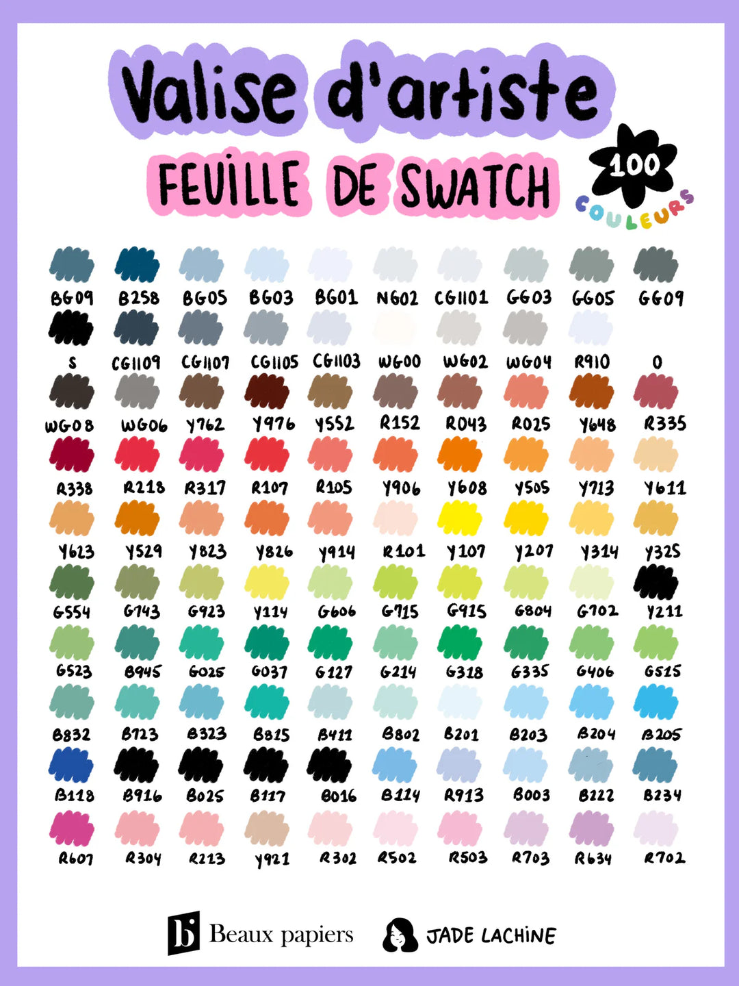 Valise d’artiste - 100 marqueurs à l&