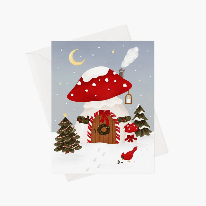 Carte de souhaits - Carte de Noël - illustrée par Marie-Lise (enveloppe incluse)