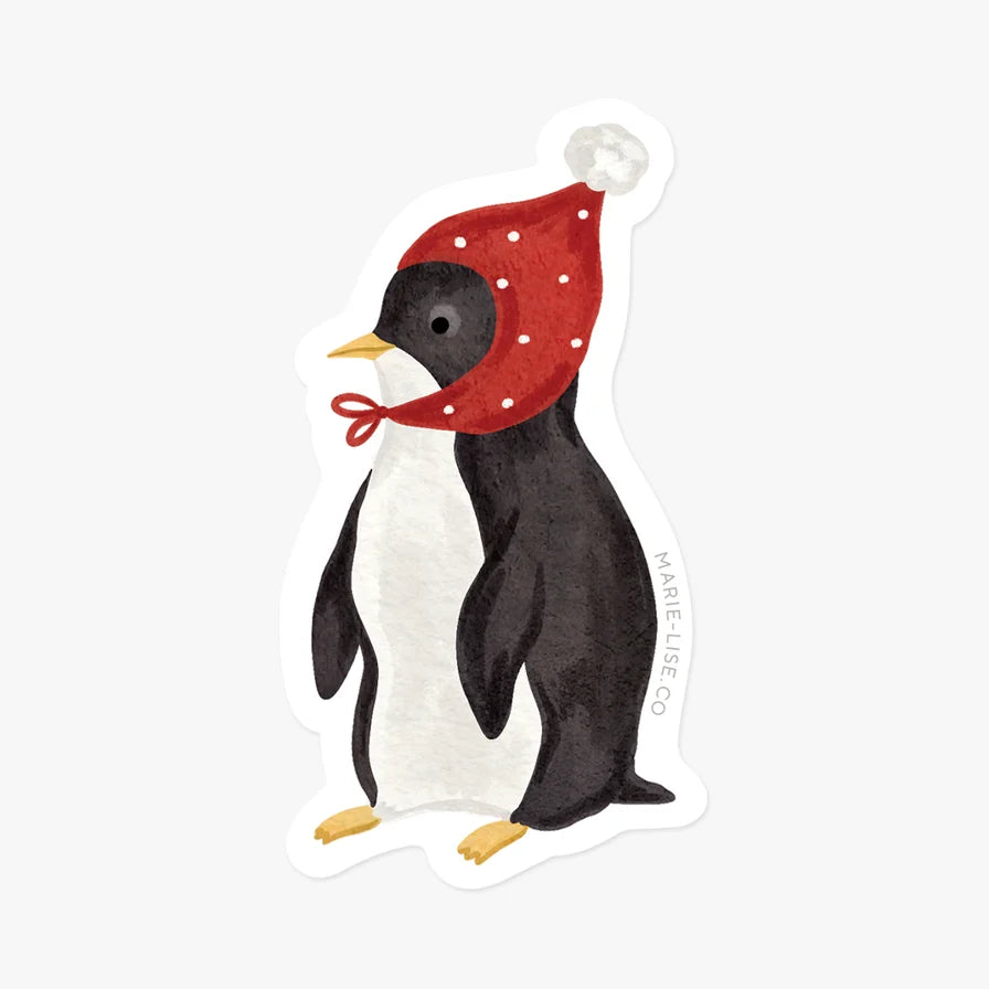 Autocollant découpé - Petit pingouin - illustré par Marie-Lise