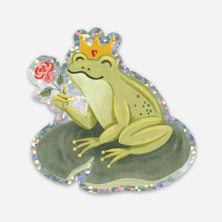 Prince grenouille - Autocollant découpé - Illustré par Marie-Lise