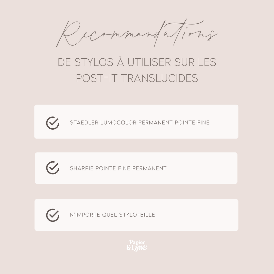 Cœurs 4cm - Bloc-notes autocollants translucides - NOUVEAU