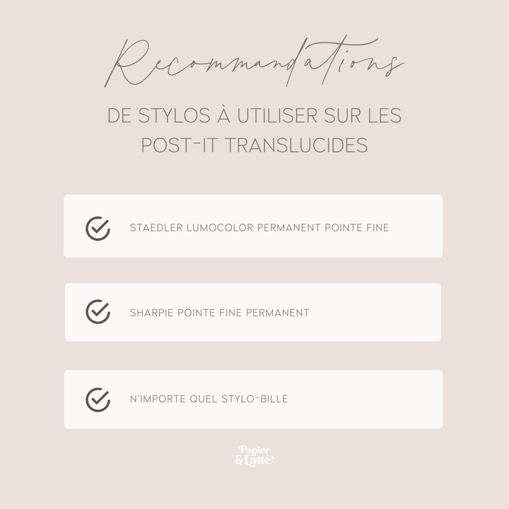 Cœurs 4cm - Bloc-notes autocollants translucides - NOUVEAU