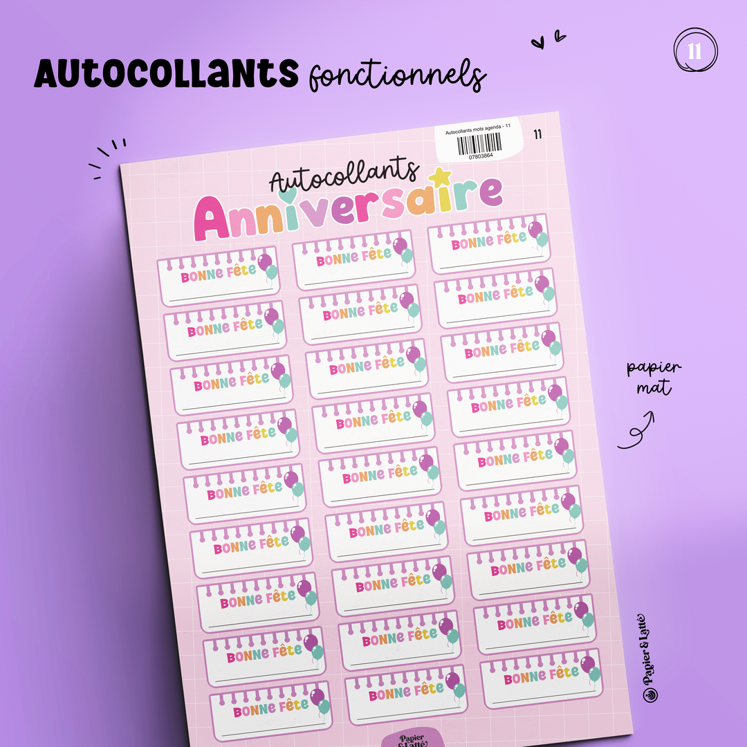 Autocollants fonctionnels - 11. Bonne Fête