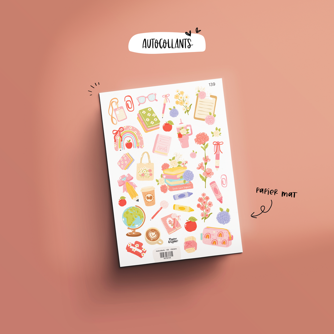 Autocollants - 139. Petits bonheurs de prof  / Stickers