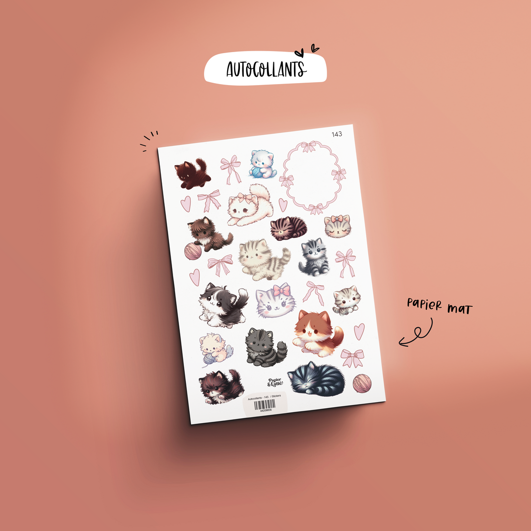 Autocollants - 143. La vie en miaou  / Stickers