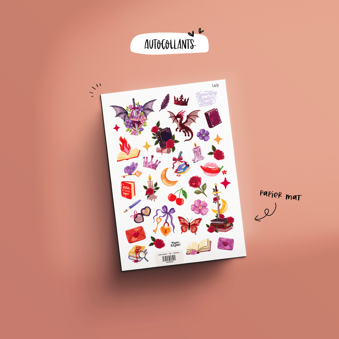 Autocollants - 149. Romance et dragons  / Stickers