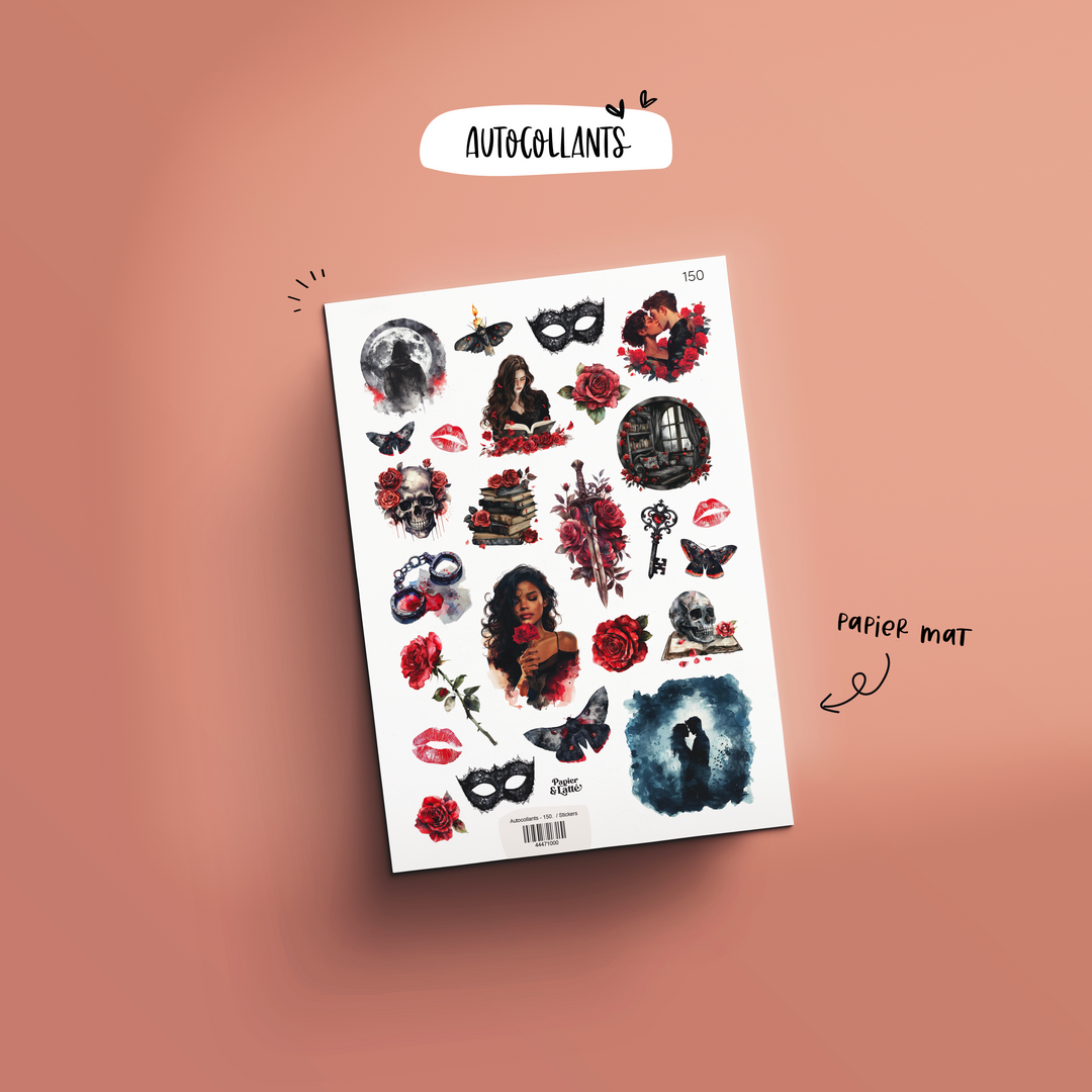 Autocollants - 150. Dark romance / Stickers