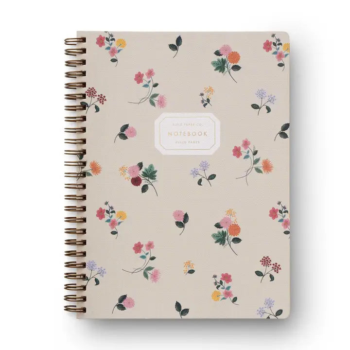 Cahier de notes à spirale – Ditsy Dahlia