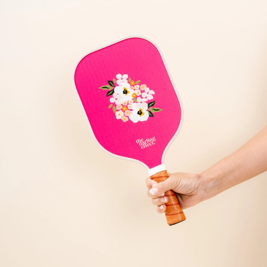 Raquette de pickleball - Exclusif - Floraison Rose