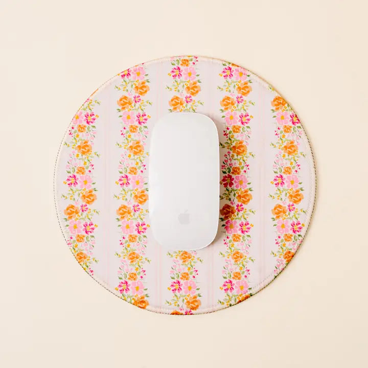 Tapis de souris Chic Clicks - Rose en fête - Rond
