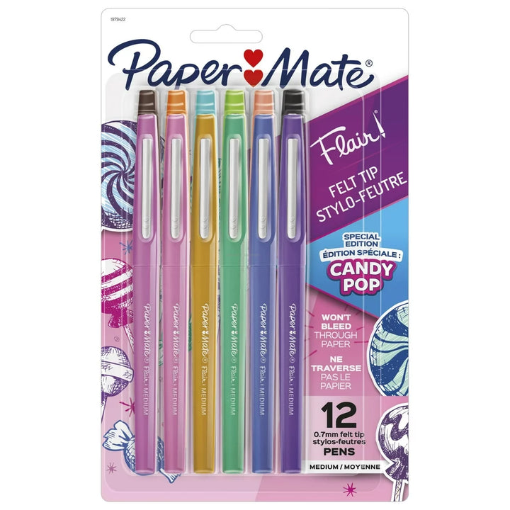 Stylo à pointe feutre 0.7mm Flair Couleurs Bonbon