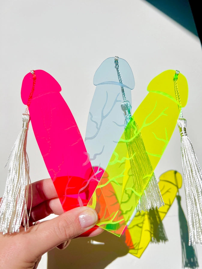 Jaune néon - Tonnerre viril - Marque-page coquin