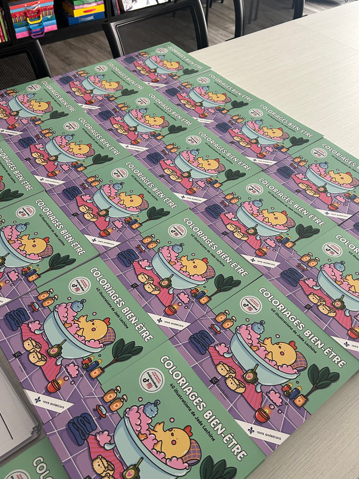 Livre à colorier Jade Lachine pour activité créative avec dessins artistiques détaillés