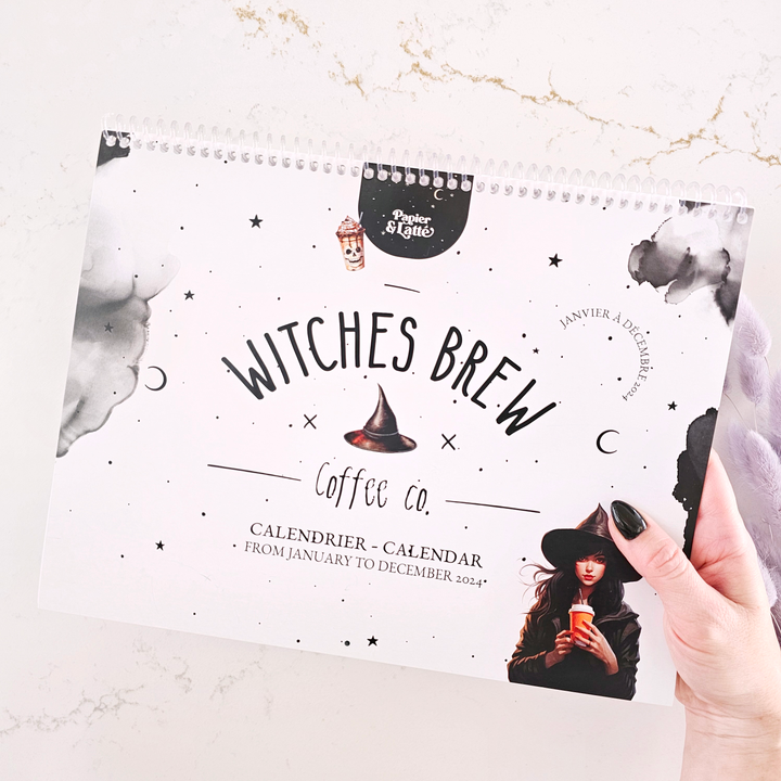 Calendrier mural 2024 - Witches Brew - Bilingue