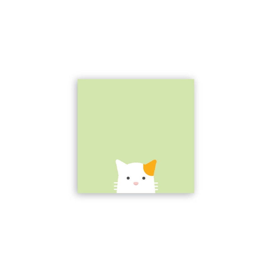 Bloc-notes autocollants - Post-it - Chat Calico Curieux