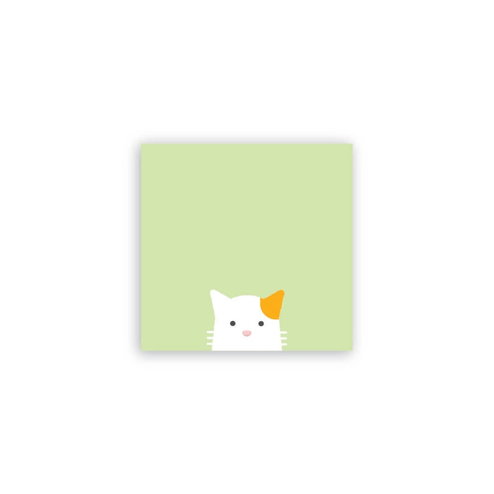 Bloc-notes autocollants - Post-it - Chat Calico Curieux