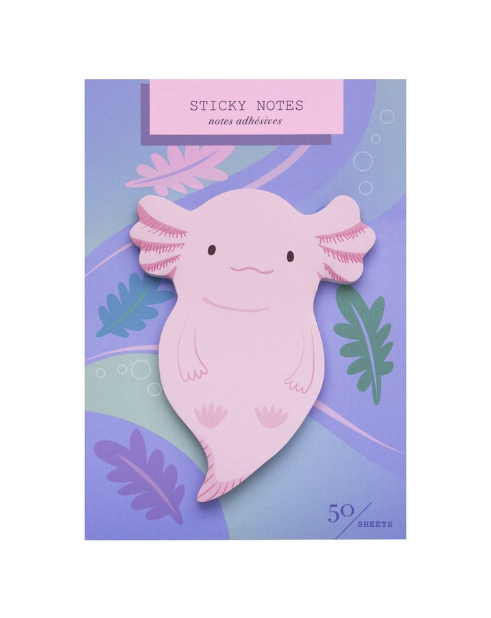 Notes autocollantes - Axolotl - 50 feuilles