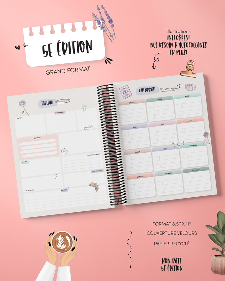 F - Capucine - Agenda 5e édition - non-daté