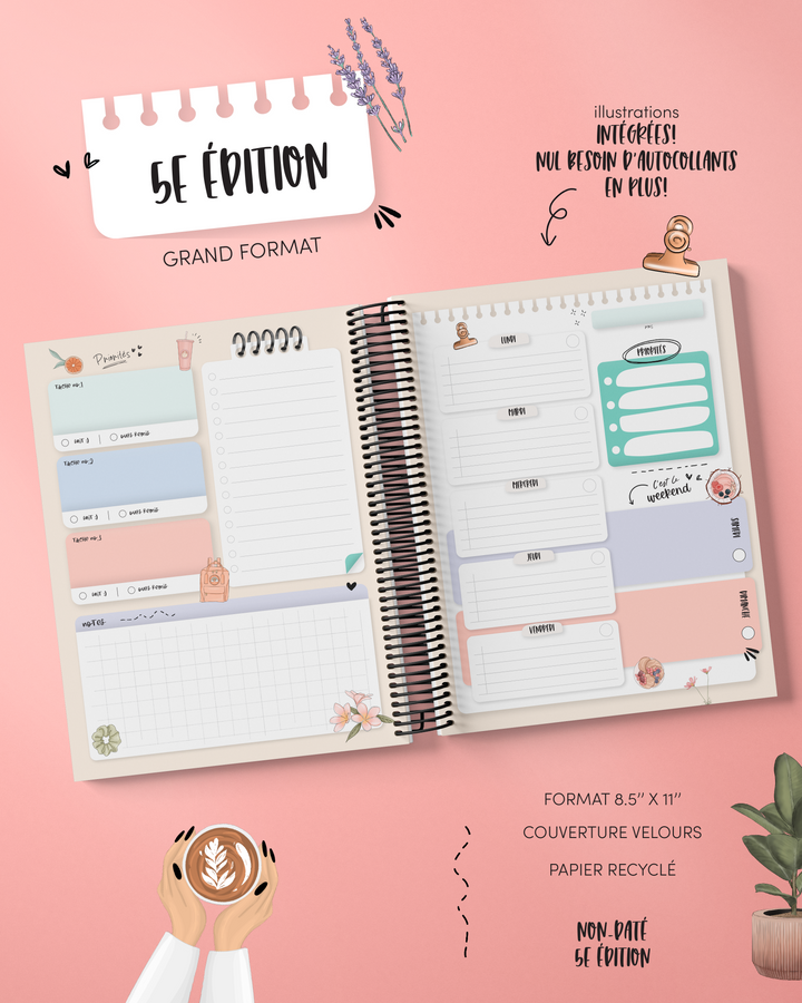 F - Capucine - Agenda 5e édition - non-daté