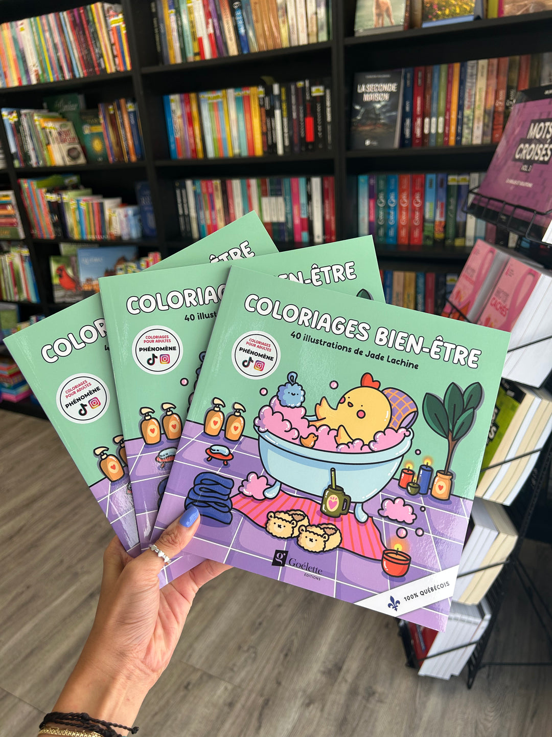 Livre à colorier Jade Lachine pour activité créative avec dessins artistiques détaillés