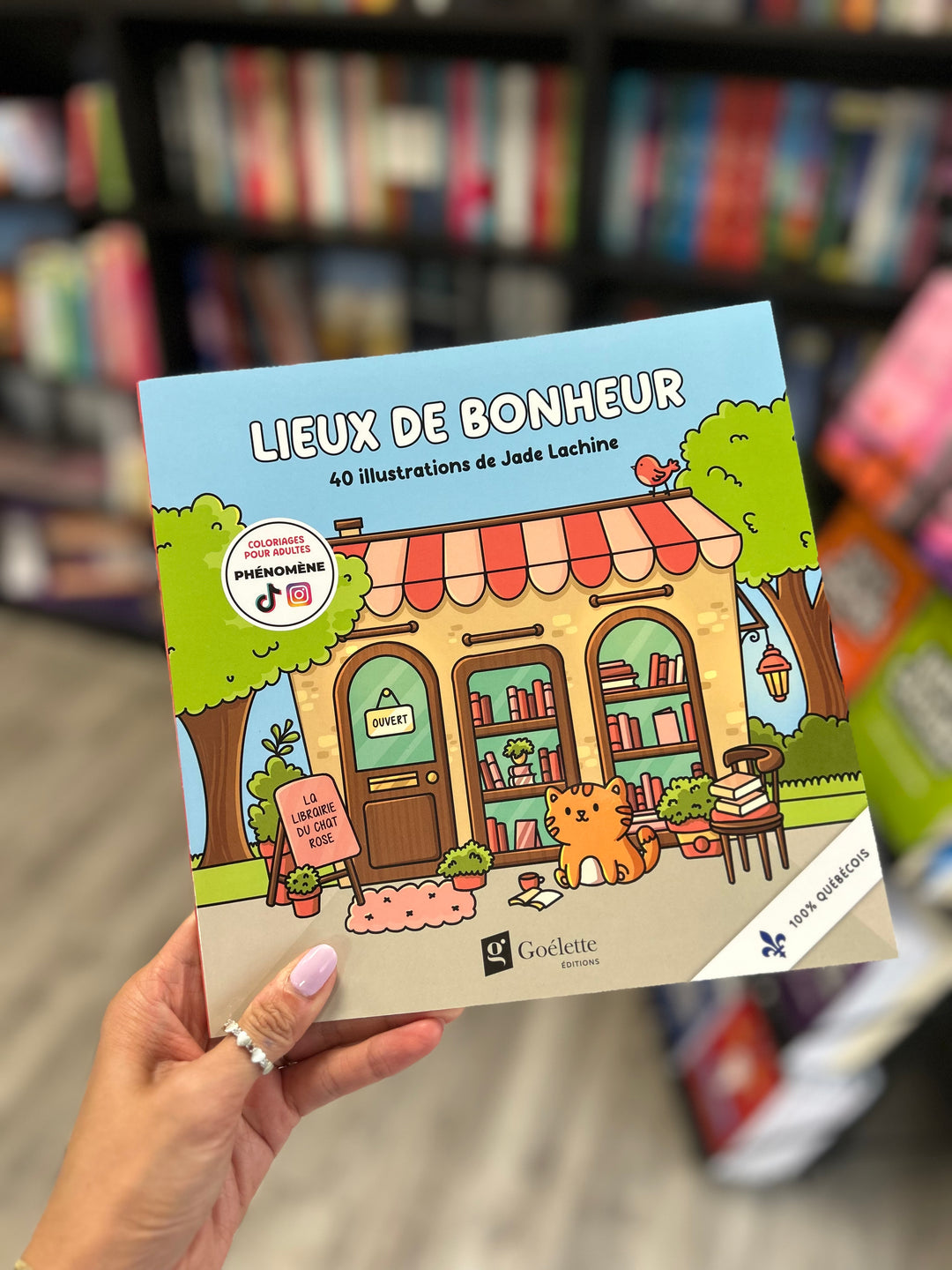 Livre à colorier Jade Lachine avec illustrations modernes à colorier pour adultes