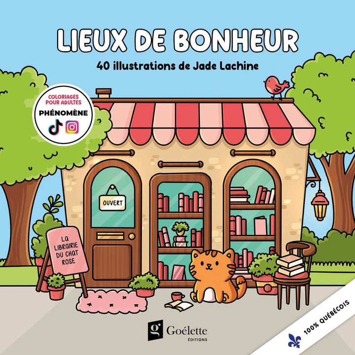 Livre à colorier Jade Lachine avec illustrations modernes à colorier pour adultes