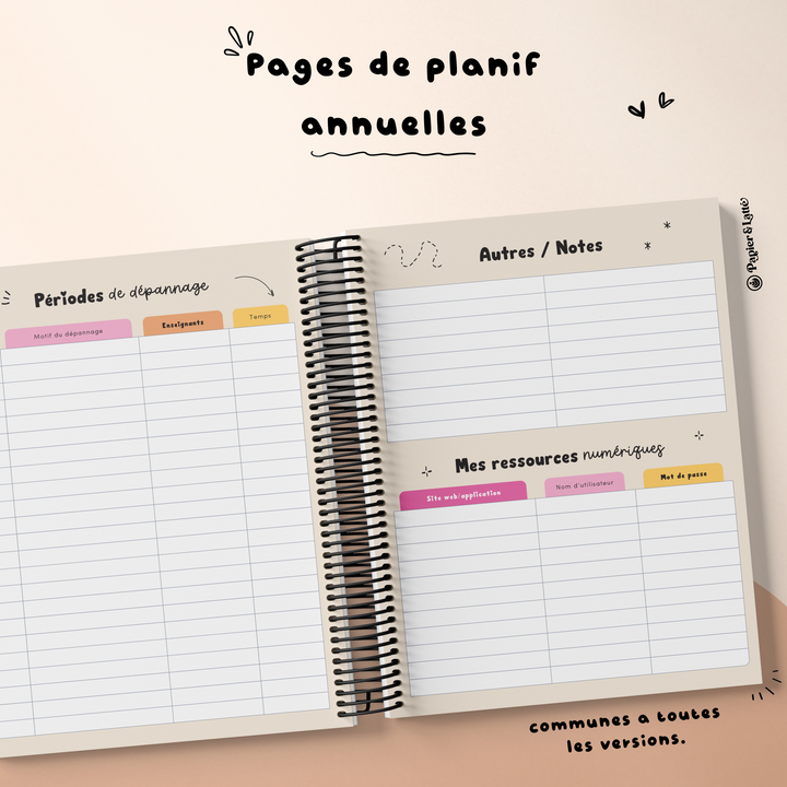 Planificateur pour enseignant 2026-2027 - 02