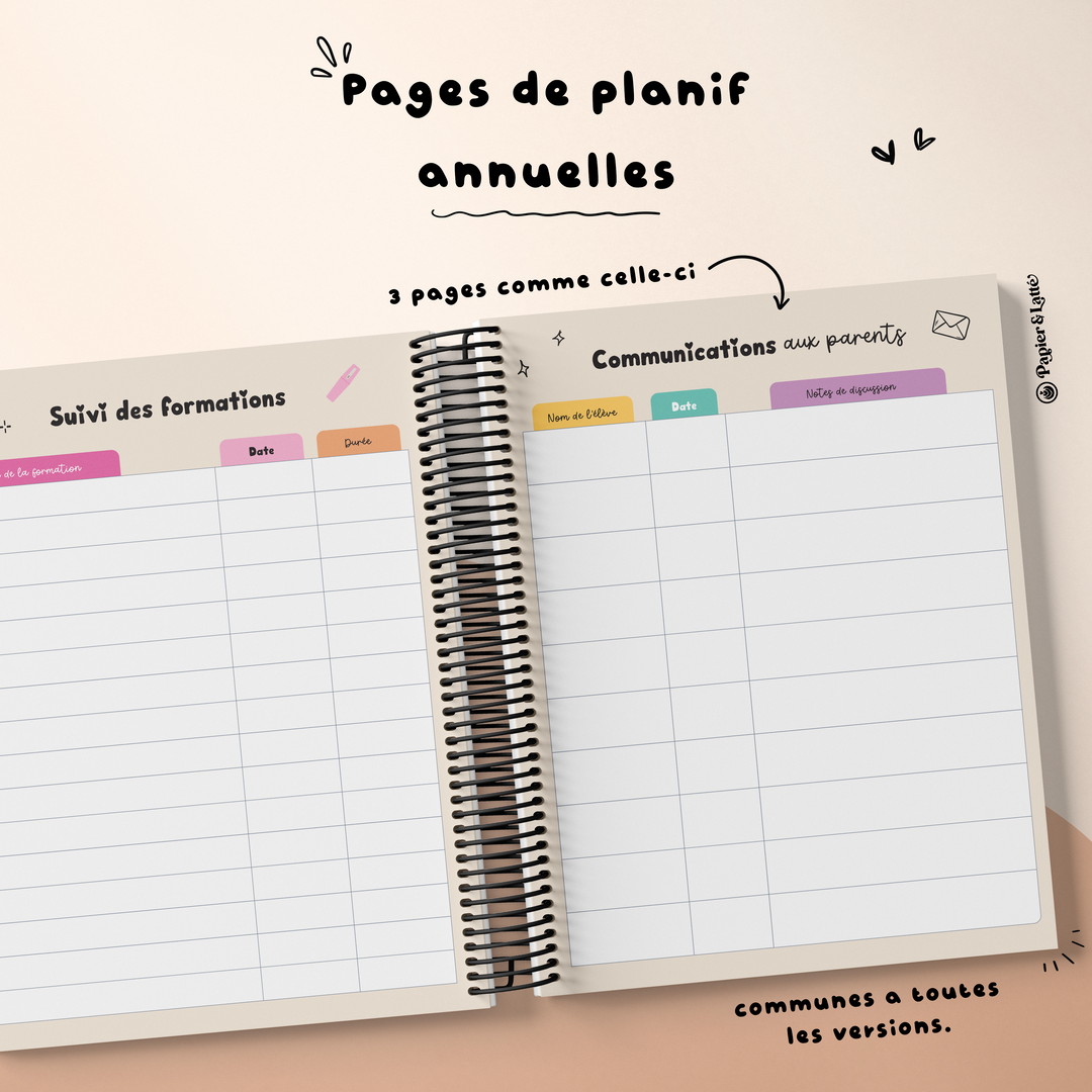 Planificateur pour enseignant 2026-2027 - 02