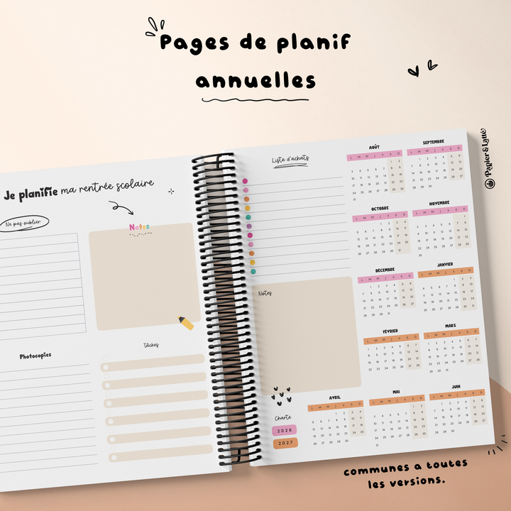 Planificateur pour enseignant 2026-2027 - 02