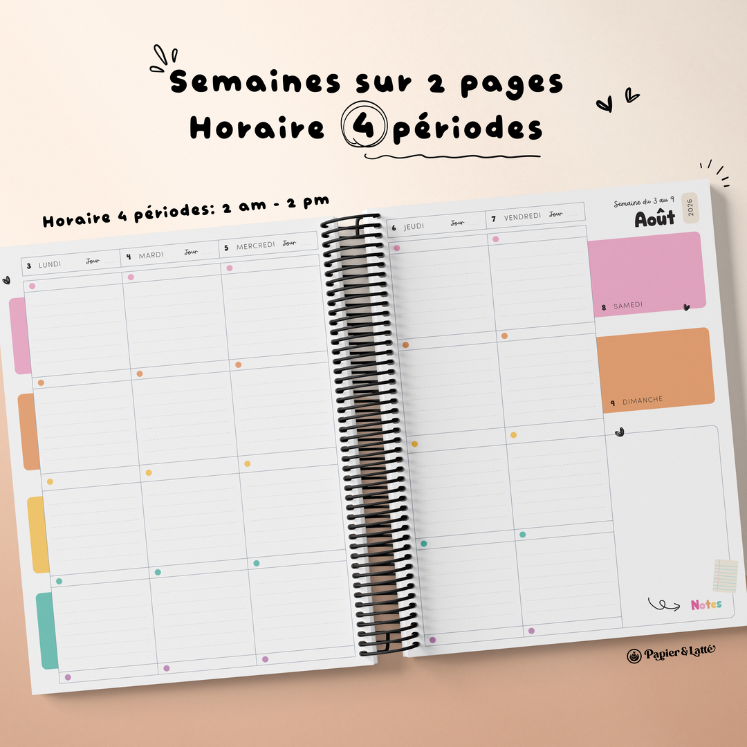 Planificateur pour enseignant 2026-2027 - 02