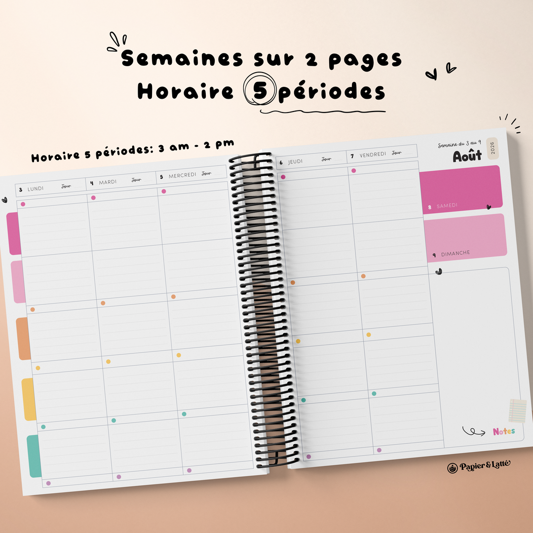 Planificateur pour enseignant 2026-2027 - 02