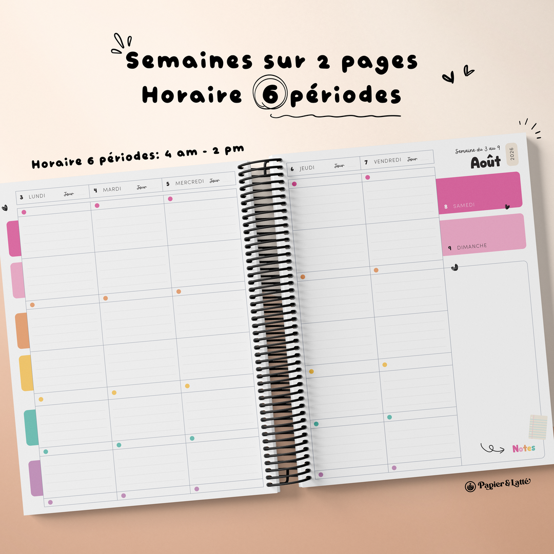 Planificateur pour enseignant 2026-2027 - 02