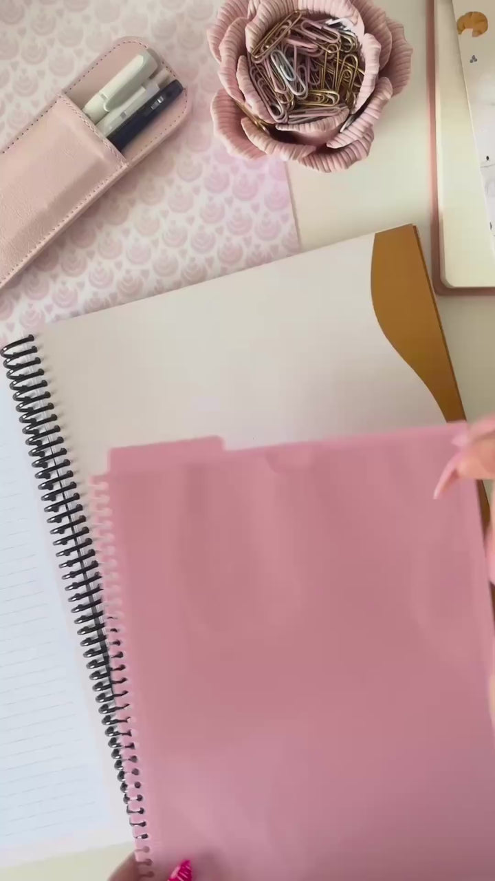 Ensemble de 3 séparateurs à insérer avec pochettes  – Blushberry