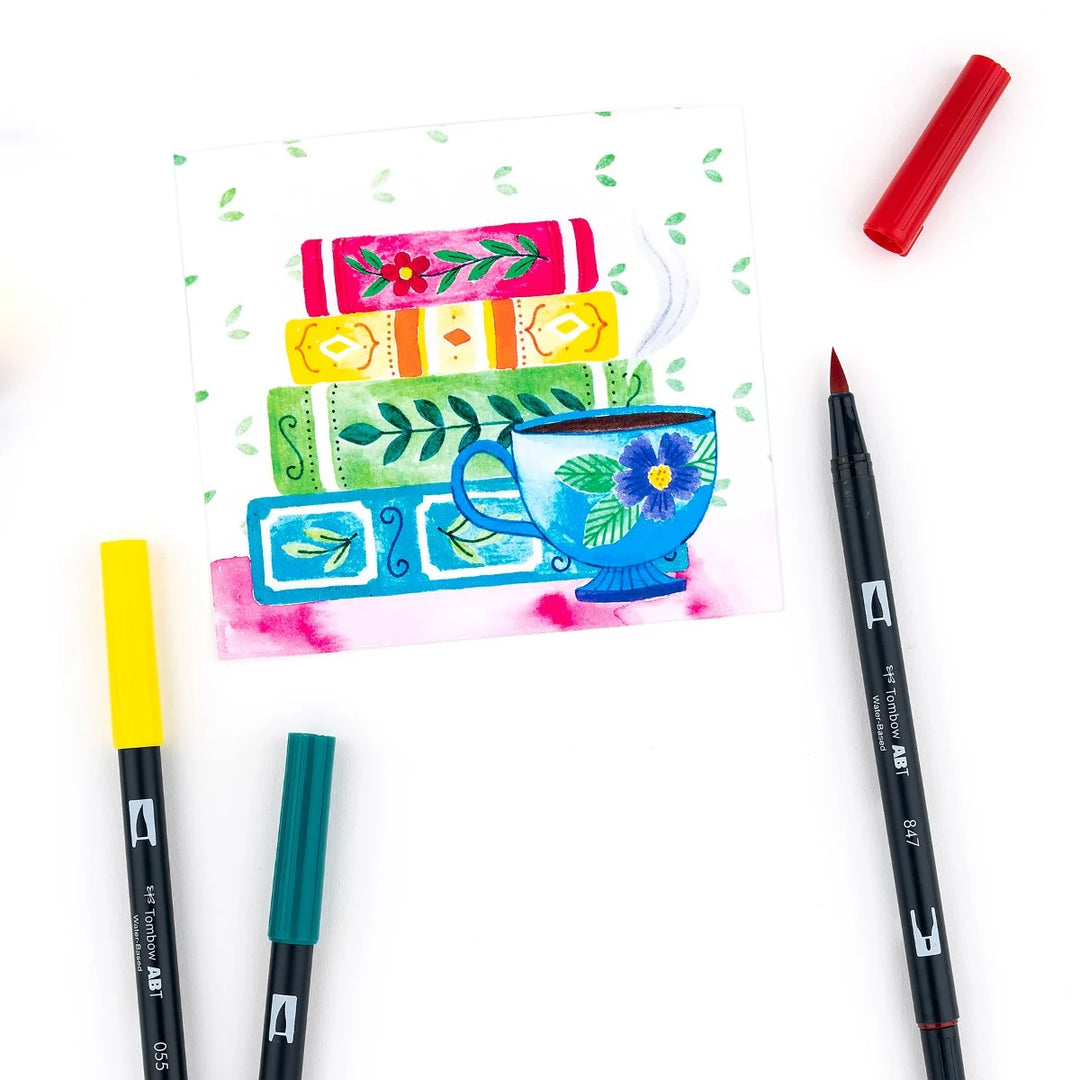 Stylo-pinceau double embout - Couleurs Primaire - Ensemble de 10