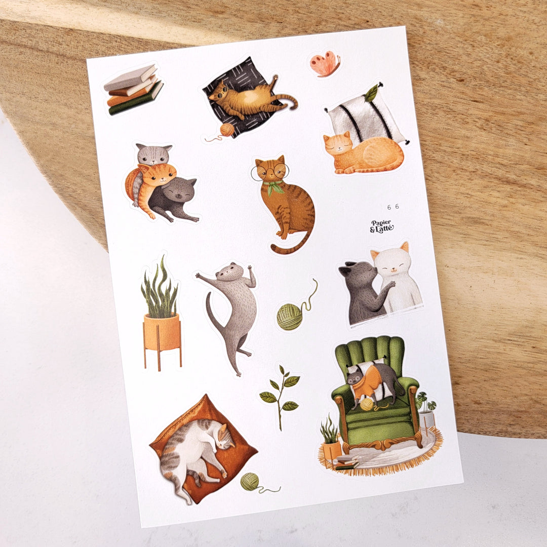 Autocollants - 66.  Mes chats / Stickers