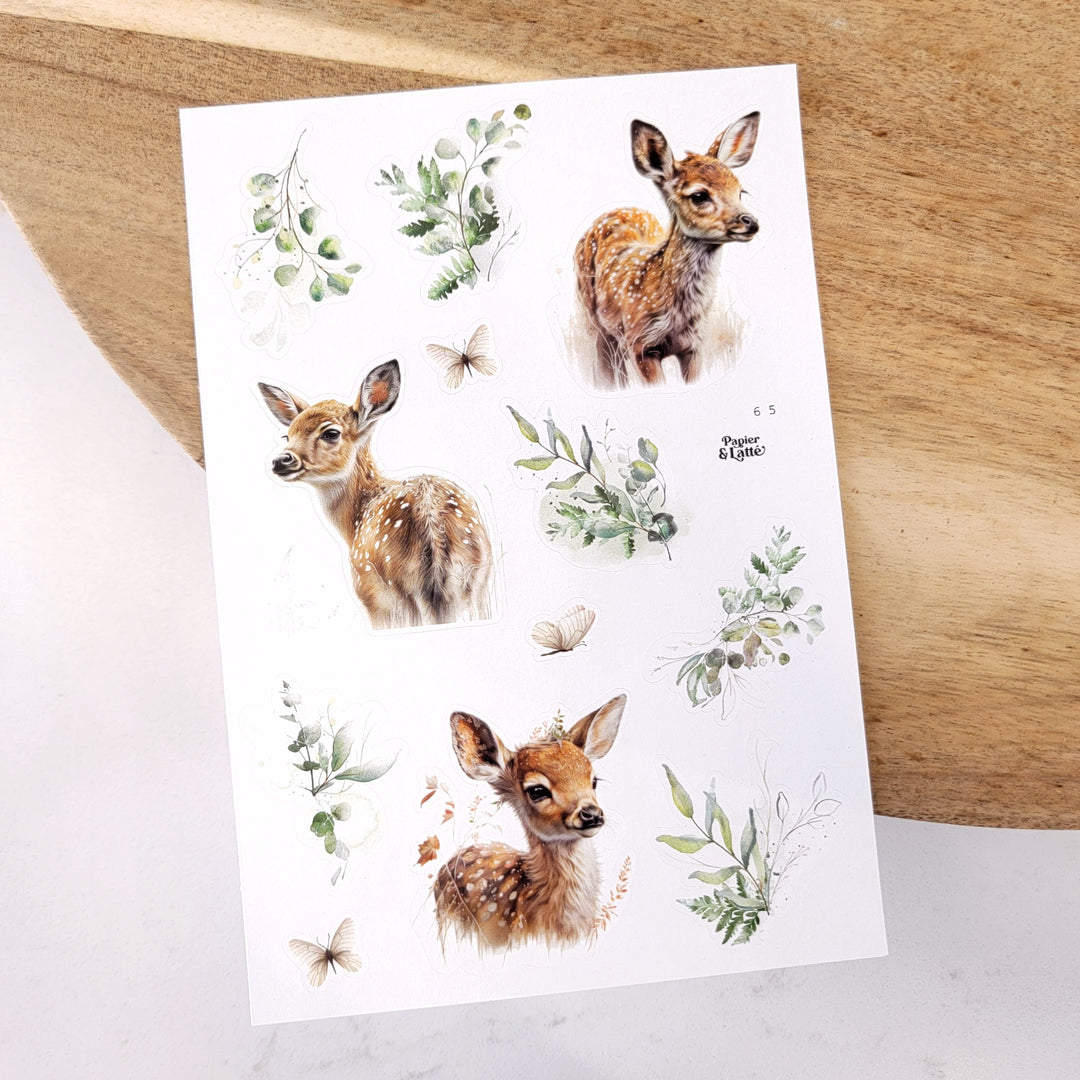 Autocollants - 65.  Bambi eucalyptus / Stickers